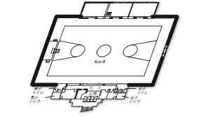 体育館（楠峯館）間取り図
