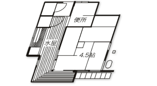 茶室（鳩峯庵）間取り図